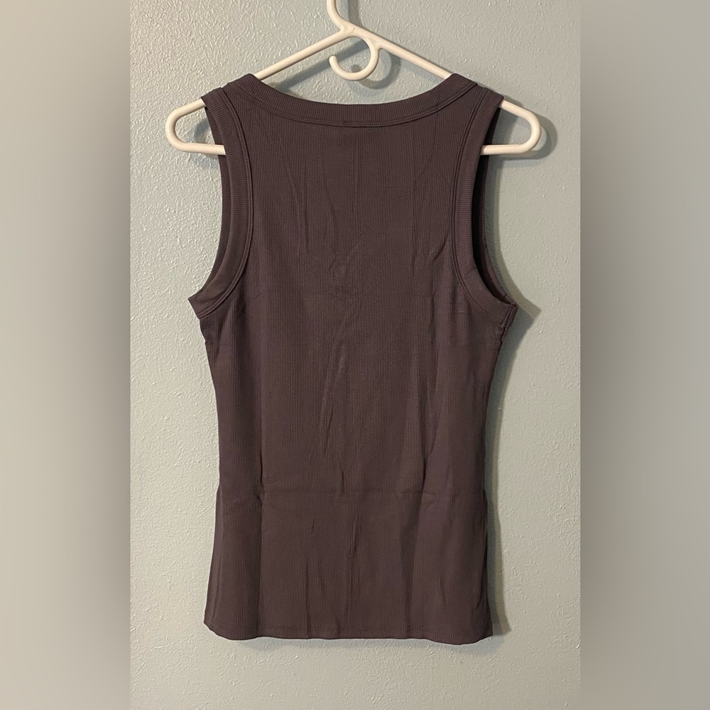 NWT Anrabess V-Neck Ribbed Knit Tank Top - Picture 2 of 16